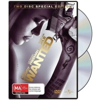 Wanted (DVD, 2008) PAL Region 4 (edición especial de 2 discos) Angelina Jolie, James Foto 1 de 4