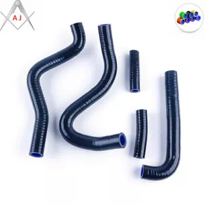For KAWASAKI KX 250 KX250 1994-2002 Black Silicone Radiator Coolant Hoses Kit - Picture 1 of 8