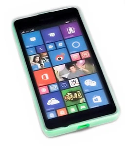 Funda protectora de poliuretano termoplástico de silicona para móvil Foggy para Microsoft Lumia 535 + protector de pantalla - Imagen 1 de 3