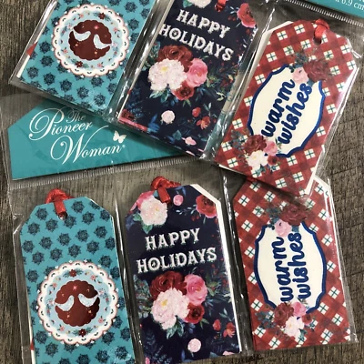 Pioneer Woman Holiday Gift Tags Christmas Total 24 Pieces NEW - Image 1 of 4