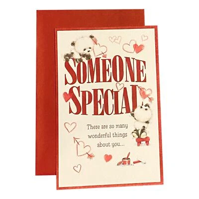 Valentine's Day Greeting Card for Loved Ones, Friends and Family - Someone Spec Foto 1 de 2