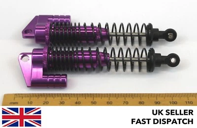 Purple Aluminium Shock Absorbers RC car/model 108mm 100mm x 17mm 1/10 scale - Image 1 of 4