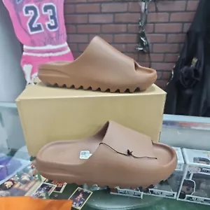 Adidas Yeezy Slide Flachs braun Kanye West FZ5896 Herren Größe 10 - Bild 1 von 9