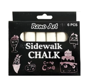 White Jumbo Chalk, 3 Boxes, Classic Craft Jumbo Art Chalk for Kids, School - Picture 1 of 1
