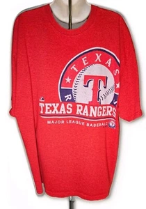 Camisa Texas Rangers Para Hombres 2XL Roja MLB Béisbol Manga Corta Cuello Redondo Majestuosa - Imagen 1 de 13