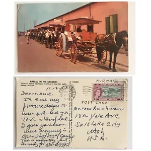 Nassau Bahamas 1957 anni 50 carrozze native Sam Wong negozio di alimentari annullato - Foto 1 di 1