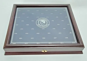 The Danbury Mint 1964-2014 John F. Kennedy Wooden Half-Dollar Display Case  - Picture 1 of 5