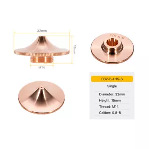Boquilla láser de fibra diapositiva de una sola capa 15 mm de altura para cabezal de corte - Imagen 1 de 14