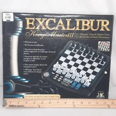 Vintage Excalibur King Master Electronic Chess Game 911E FAO Schwarz