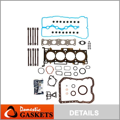 Full Gasket Set Head Bolts Fit 10-13 Hyundai Kia Rondo Optima 2.4L DOHC - Image 1 of 4