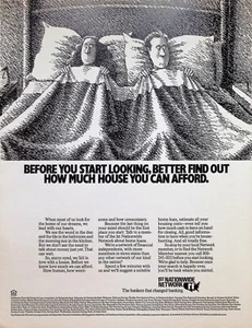 VINTAGE 1980s Print Ad ~ 1st Nationwide Network Home Loans ~ The Bankers that... - Picture 1 of 1