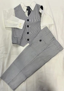 Kenneth Cole Reaction Boys 4-Piece Pants Suit Set(WHITE/NAVY 18M)NWT - Picture 1 of 1