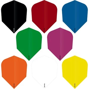 Super Thick Tough Dart Flights Small Standard DSX 150 5 Sets Plain Colours - Picture 1 of 10