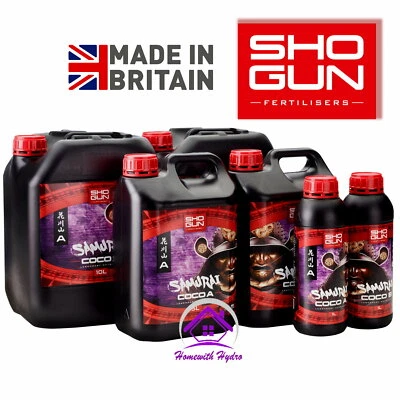 Shogun Samurai COCO A+B Plant Grow & Flower Feed Fertilisers Premium Nutrients - Image 1 of 4
