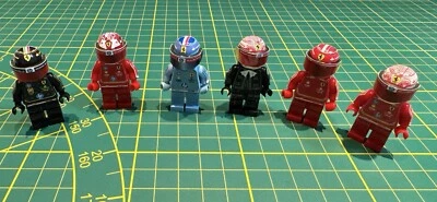 6 F1 Minifigure Leclerc 2024 Winner Monza - Montecarlo - Miami -Mexico Set Pilot - Immagine 1 di 4