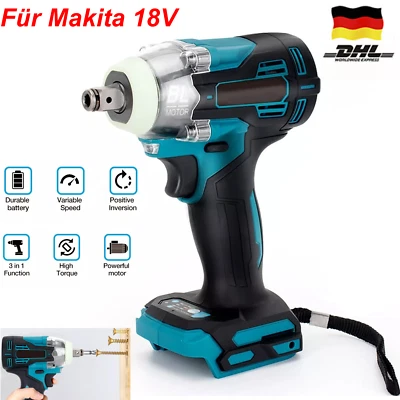 Akku Schlagschrauber Ratschen Akkuschrauber Bürstenloser für Makita 18V 800Nm - Bild 1 von 4