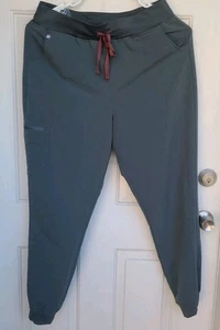 Figs Zamora Jogger Scrub Pants Sz XL Olive Green Technical Collection Healthcare - Picture 1 of 14