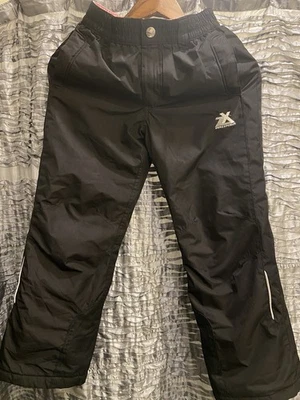 Pantalones de nieve ZeroXposur rosa y negro usados talla 7/8 niñas invierno Foto 1 de 4