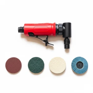 90° Druckluft Winkelschleifer, Hochgeschwindigkeits-Druckluftschleifer mit 1/4" und 1/8" Spannzange - Bild 1 von 4