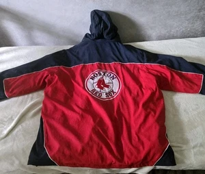 Vintage Boston Red Sox Baseball Jacket XXL coat 4 in 1 system hood winter spring - Picture 1 of 20
