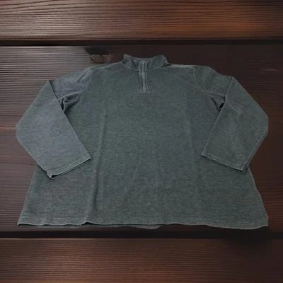 Sudadera APT.9 Hombre XXL 2XL Gris Sólido 1/4 Cremallera Cuello Simulado Foto 1 de 4