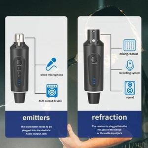��metteur et r��cepteur microphone sans fil 48V Power pour ��v��nements en direc - Zdjęcie 1 z 12