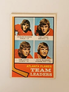 1974-75 OPC #14 Atlanta Flames Team Leaders - Foto 1 di 2