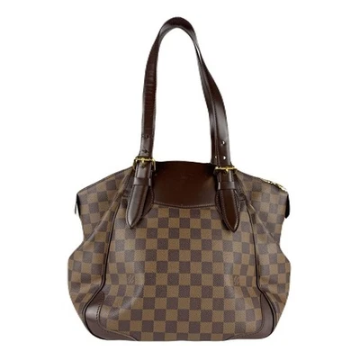 Borsa a tracolla originale LOUIS VUITTON Damier Ebene Verona GM marrone... - Immagine 1 di 4