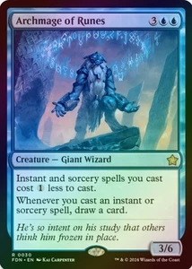 1 x Archmage of Runes - Foil - Foundations - LP - MTG - Picture 1 of 1