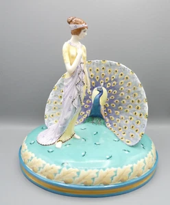 Royal Doulton Myths & Maidens Juno e il pavone HN2827 in scatola ottima edizione limitata - Foto 1 di 16