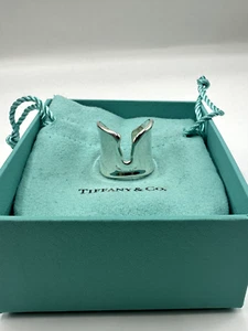 Anillo dividido de plata de ley Tiffany & Co Elsa Peretti talla 6 - Imagen 1 de 5