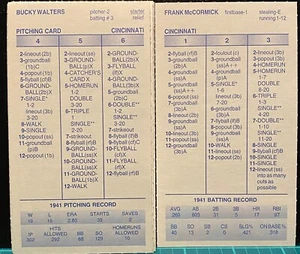 1941 CINCINNATI REDS, STRAT-O-MATIC Baseball, SADV, MINT, 24 cards - Picture 1 of 1