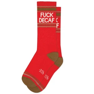 F*CK DECAF Socken von Gumball Pudel Unisex gerippt Gym Crew Socken Neuheit Geschenk - Bild 1 von 4