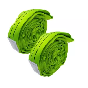 2Pack 4FT Endless Round Lifting Sling Crane Rigging Hoist Wrecker Recovery Strap - Picture 1 of 11