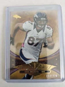 🏆 2013 Topps Triple Threads Purple /320 ERIC DECKER #66 DENVER BRONCOS - Picture 1 of 2