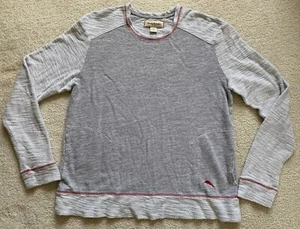 Tommy Bahama Textured Knit Top Mens L Lightweight Gray Pockets Coastal Travel - Imagen 1 de 11