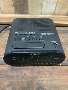 Sony ICF-C218 Dream Machine 2-Band Black Digital FM Clock Radio - Picture 1 of 3