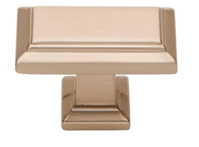 Artículos para el hogar Atlas Sutton Place 1 7/16 pulgadas Perilla rectangular champán Foto 1 de 4