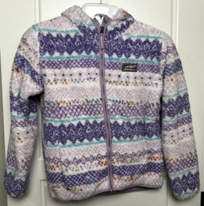 Eddie Bauer High Pile Hooded Winter Youth Jacket- Girls Large - Picture 1 of 3