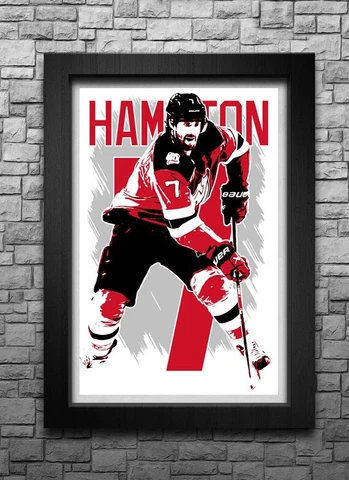 DOUGIE HAMILTON art print/poster NEW JERSEY DEVILS FREE S&H! JERSEY Cover