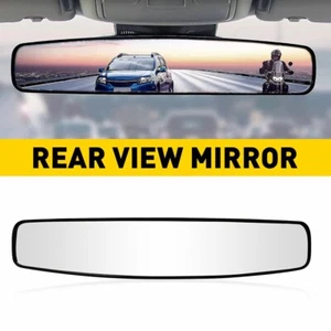 Universal Panoramic Rear View Mirror 17 inches Convex Car Truck SUV Day Night - Picture 1 of 15