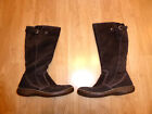 Women's Ecco Brown Suede Wool Lined Boots EU 37 US 6.5