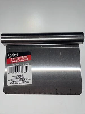 Stainless Steel Bench Scraper / Chopper With Ruler-Must Have NEW - Image 1 of 4
