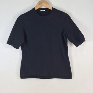 Wolford womens t shirt size 8 black short sleeve crew neck 113113 - Picture 1 of 9