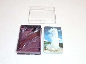 Vintage Old Faithful Geyser Yellowstone Playing Cards Factory Sealed Pack - Picture 1 of 3