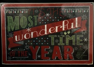 Set of 4 Christmas Hardboard Placemats Cork Backed Elegant Dining by Jason B - Picture 1 of 7