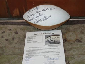 BART STARR Autographed Football JSA Certified Personalized  - Picture 1 of 6