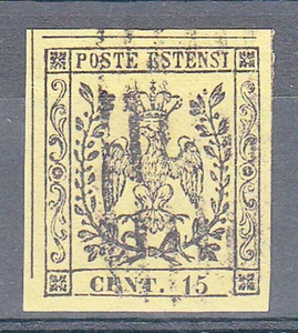 MODENA - 1852 - 15 cent (3) - U - Picture 1 of 1