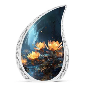 Set Of Lilly Small Cremation,Urn For Human Ashes For Female Male - Picture 1 of 8