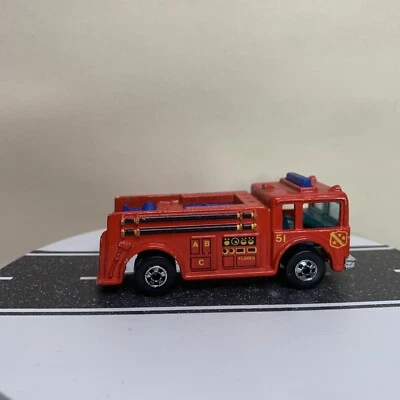 1976 Hot Wheels Fire Eater Rescue Truck Red w/BW & Chrome Malaysia Base VTG NM - Image 1 of 4